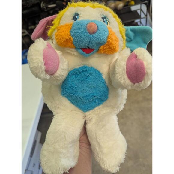 PELUCHE POPPLES BLANC PUFFBALL VINTAGE